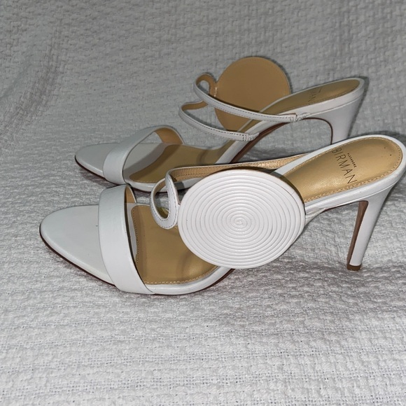 Alexandre Birman geo Stiletto white leather Pumps - Picture 1 of 10